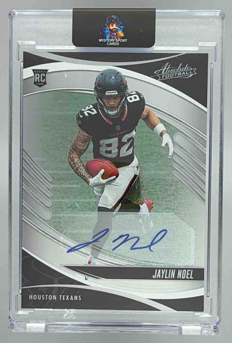 Card image for 2025 Panini Absolute Jaylin Noel Signature Rookies #141 RC Auto Texans