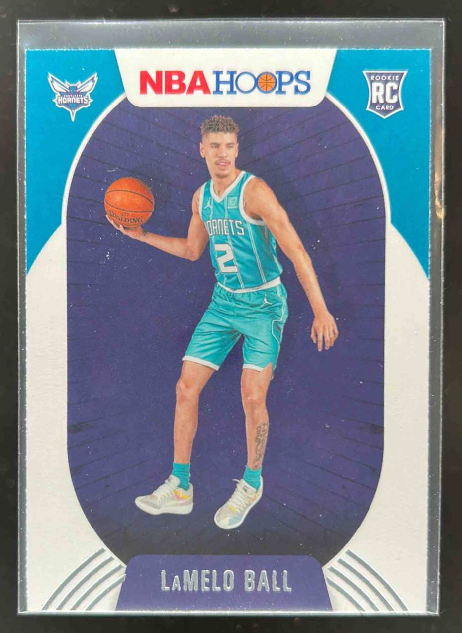 Card image for 2020-21 PANINI HOOPS LAMELO BALL #223 RC ROOKIE CHARLOTTE HORNETS