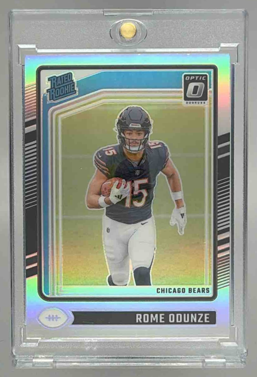 Card image for 2024 Panini Donruss Optic Rome Odunze Holo #286 Rated Rookie Bears