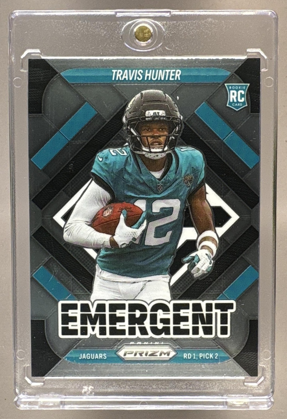 2025 PANINI PRIZM TRAVIS HUNTER #12 EMERGENT JAGUARS RC