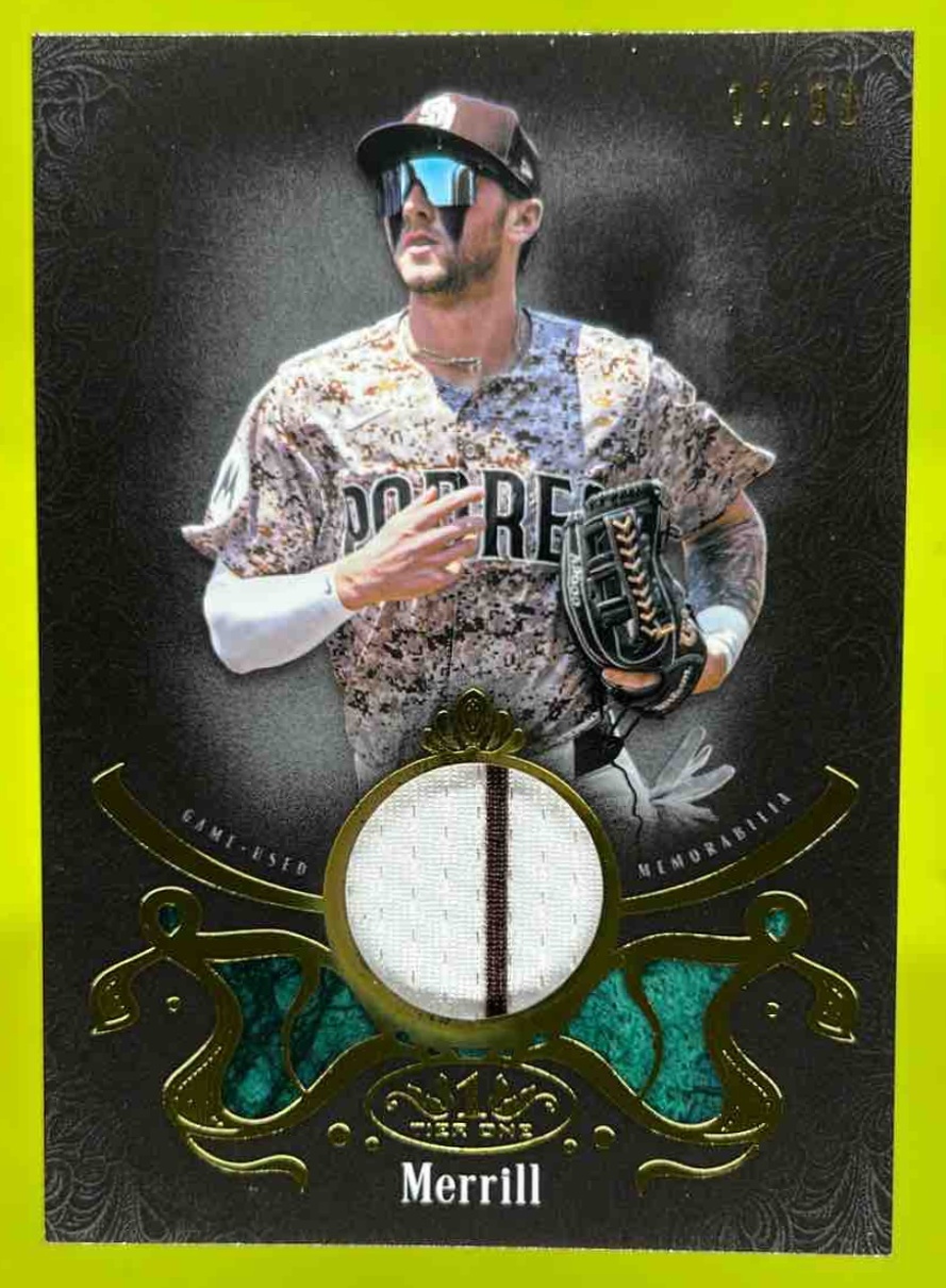 Card image for Jackson Merrill 2026 Topps Tier One Shadow Relic /99