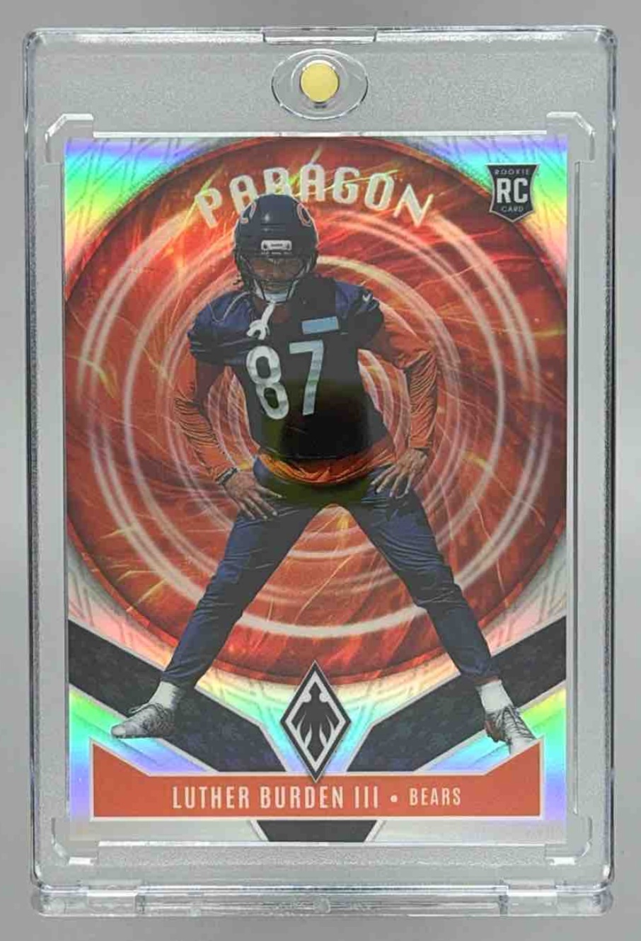 Card image for 2025 Panini Football Phoenix Luther Burden III Paragon #15 RC Chicago Bears