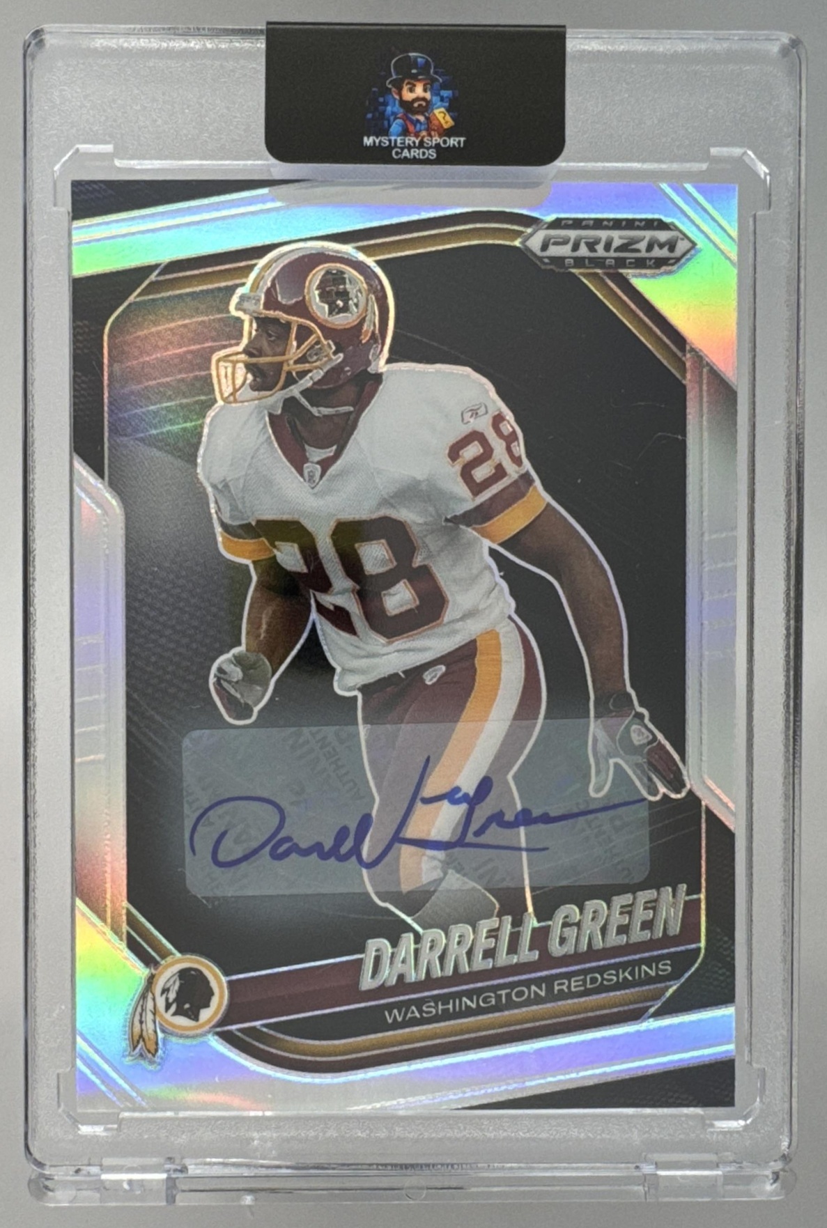 Card image for 2025 Panini Football Prizm Black Darrell Green Auto #148 Washington Redskins