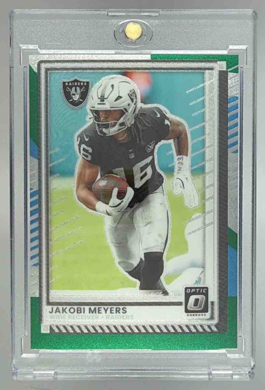 Card image for 2025 Panini Football Donruss Optic Jakobi Meyers #77 Las Vegas Raiders