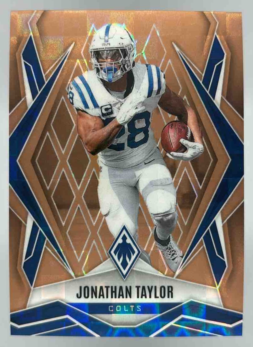 Card image for 2025 Panini Football Phoenix Jonathan Taylor #145 Indianapolis Colts