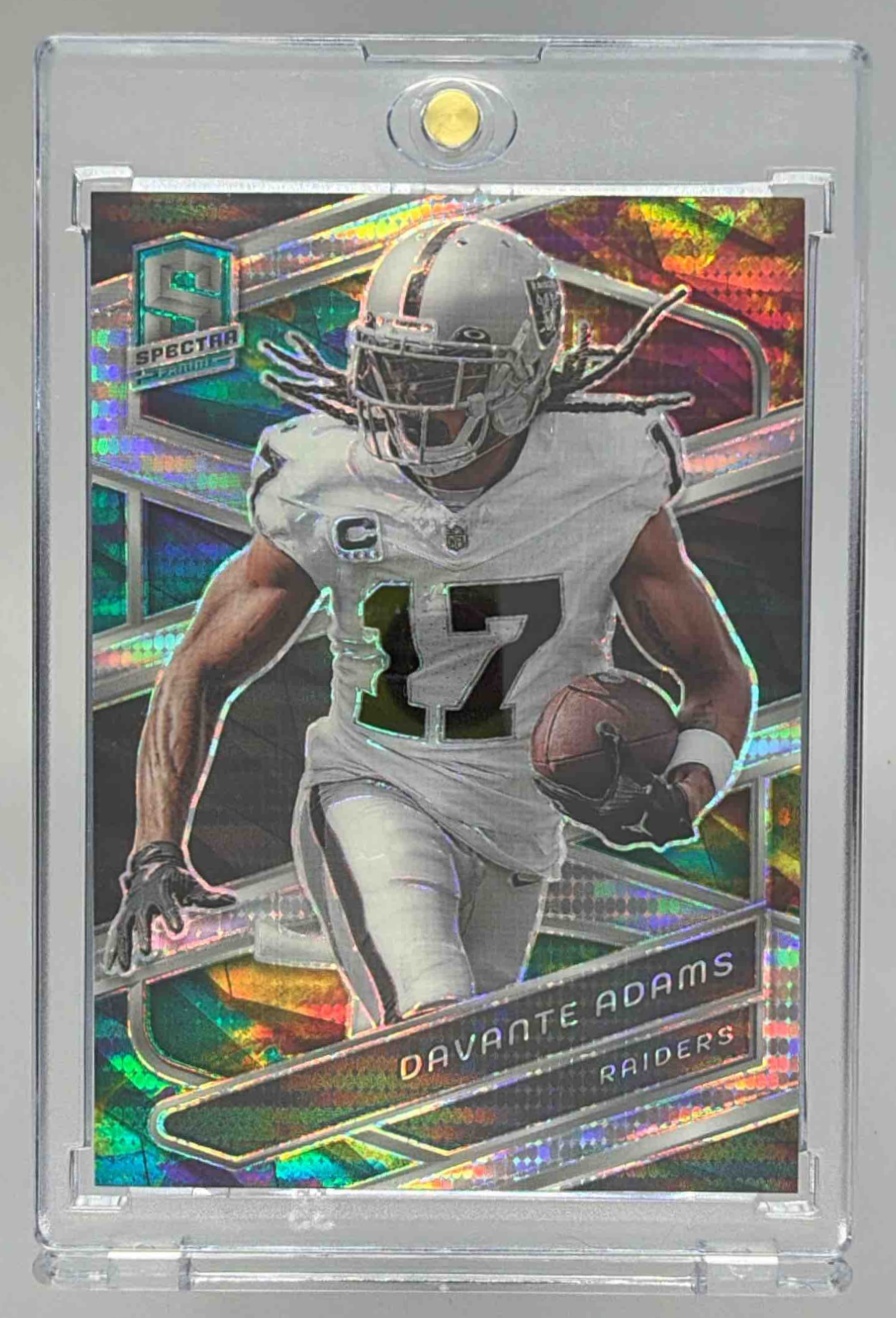 Card image for 2024 Panini Football Spectra Davante Adams Celestial /99 #57 Las Vegas Raiders