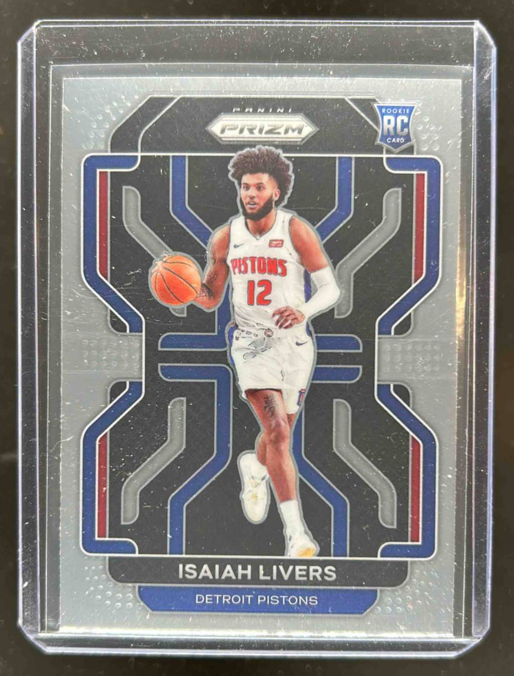 Card image for 2021-22 PANINI PRIZM ISAIAH LIVERS #296 RC ROOKIE DETROIT PISTONS