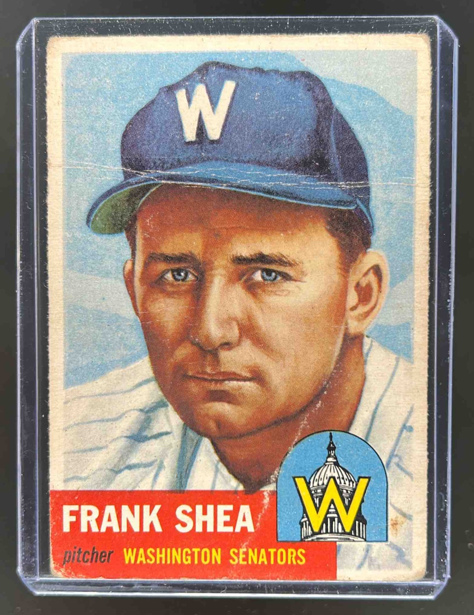 Card image for 1953 TOPPS BASEBALL FRANK SHEA #164B