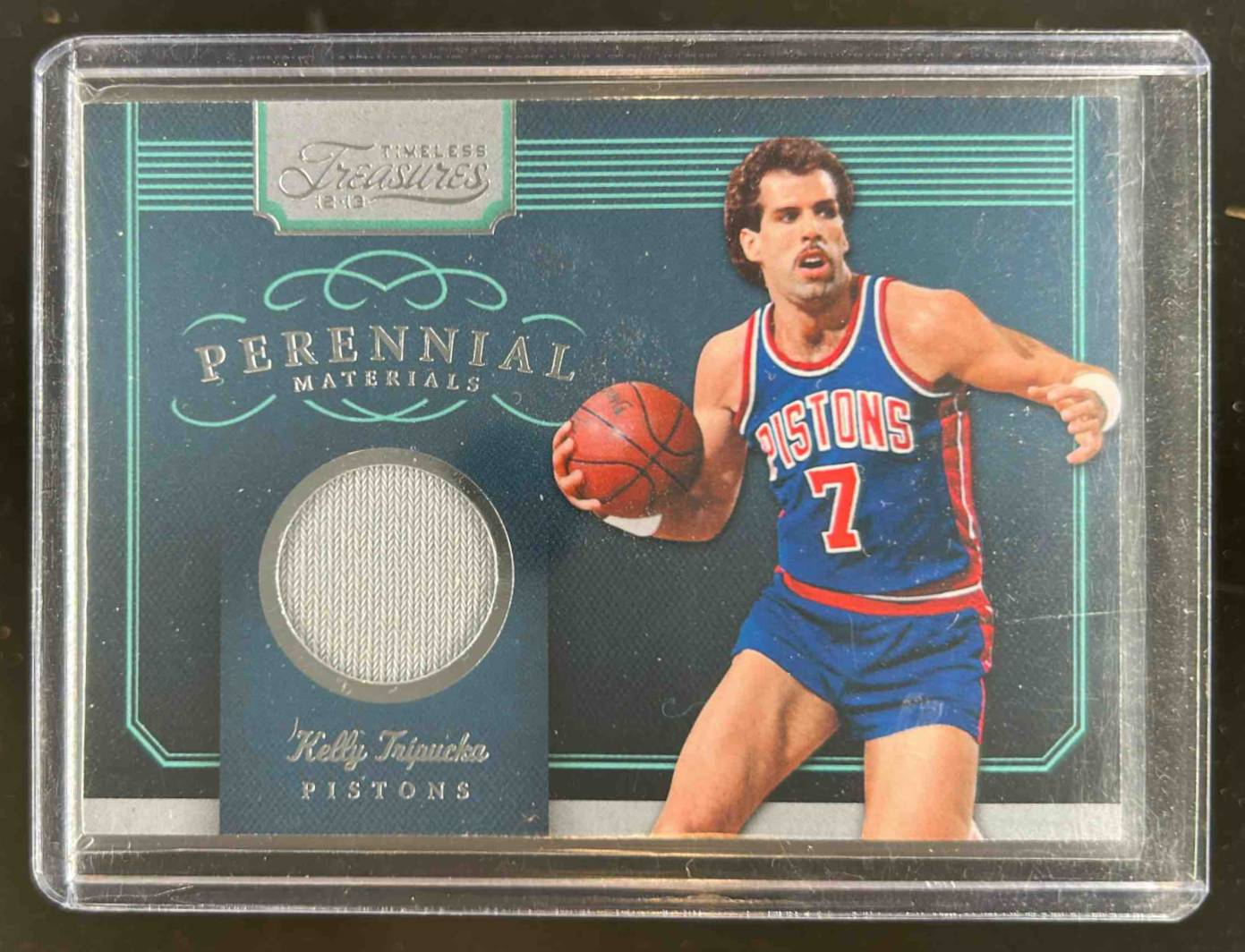 Card image for 2012-13 Panini Timeless Treasures Kelly Tripucka Perennial Materials /149 #23