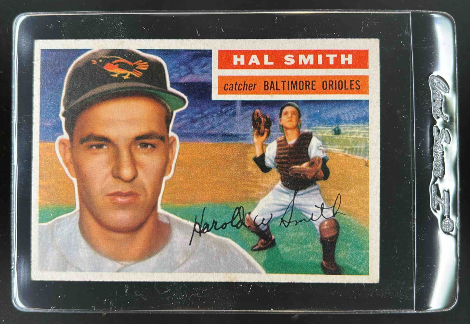 Card image for 1956 TOPPS HAL SMITH #62A RC ROOKIE BALTIMORE ORIOLES