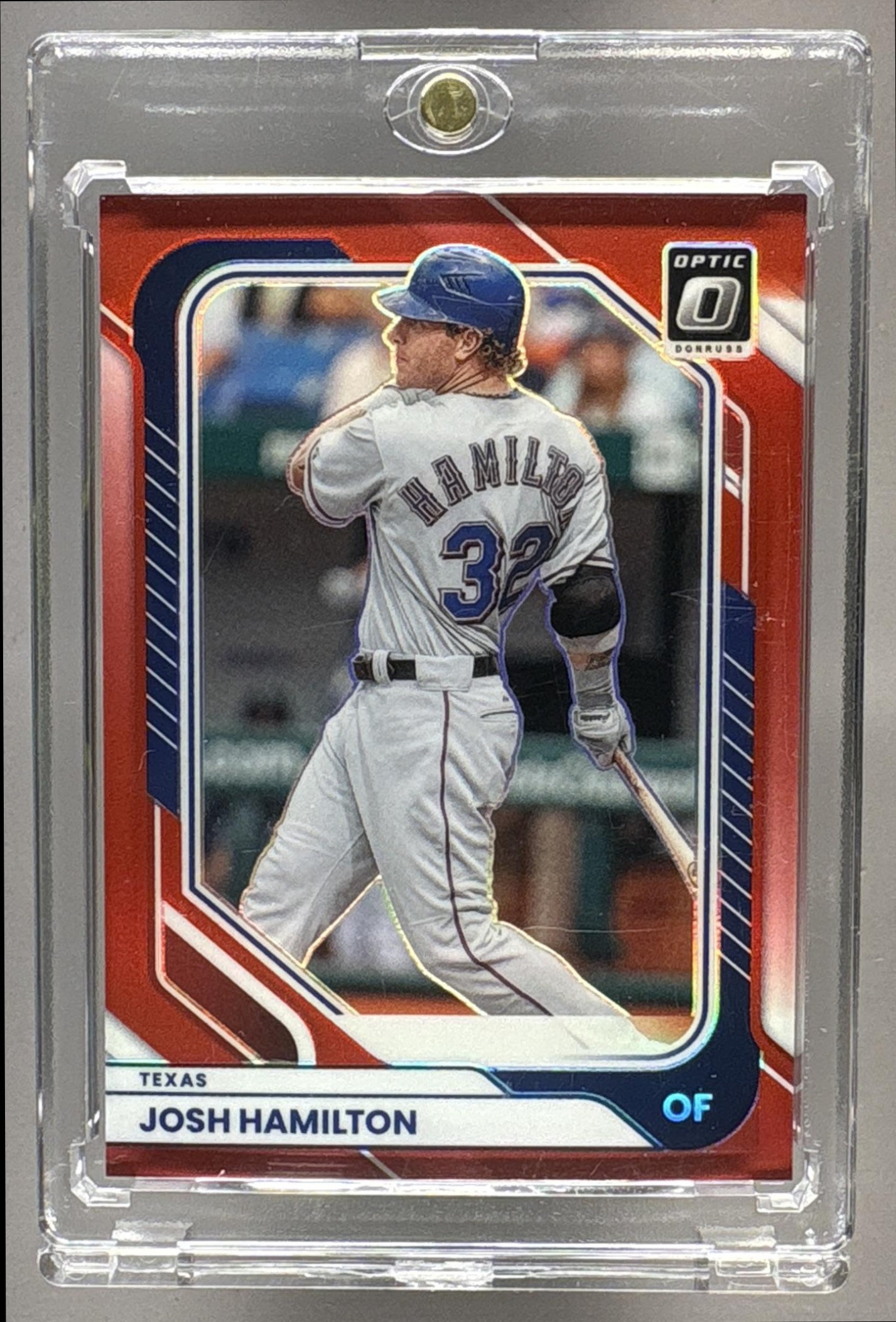 2026 PANINI DONRUSS JOSH HAMILTON #54 OPTIC RED 68/99 RANGERS