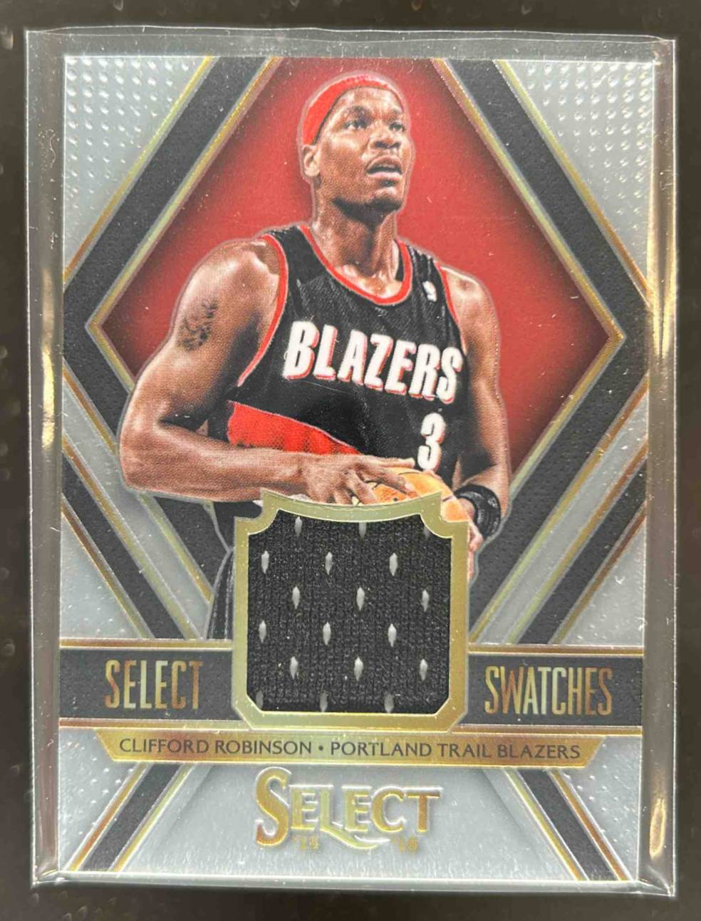 Card image for 2014-15 PANINI SELECT CLIFFORD ROBINSON SWATCHES /75 #22 PORTLAND TRAIL BLAZERS