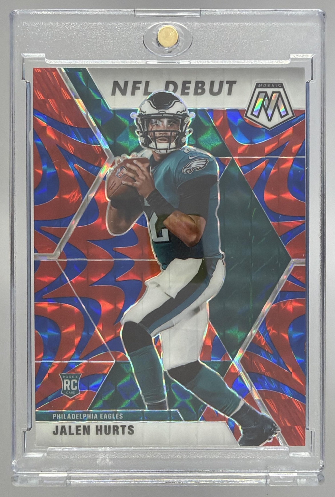 Card image for 2020 Panini Football Mosaic Jalen Hurts #265 RC Philadelphia Eagles