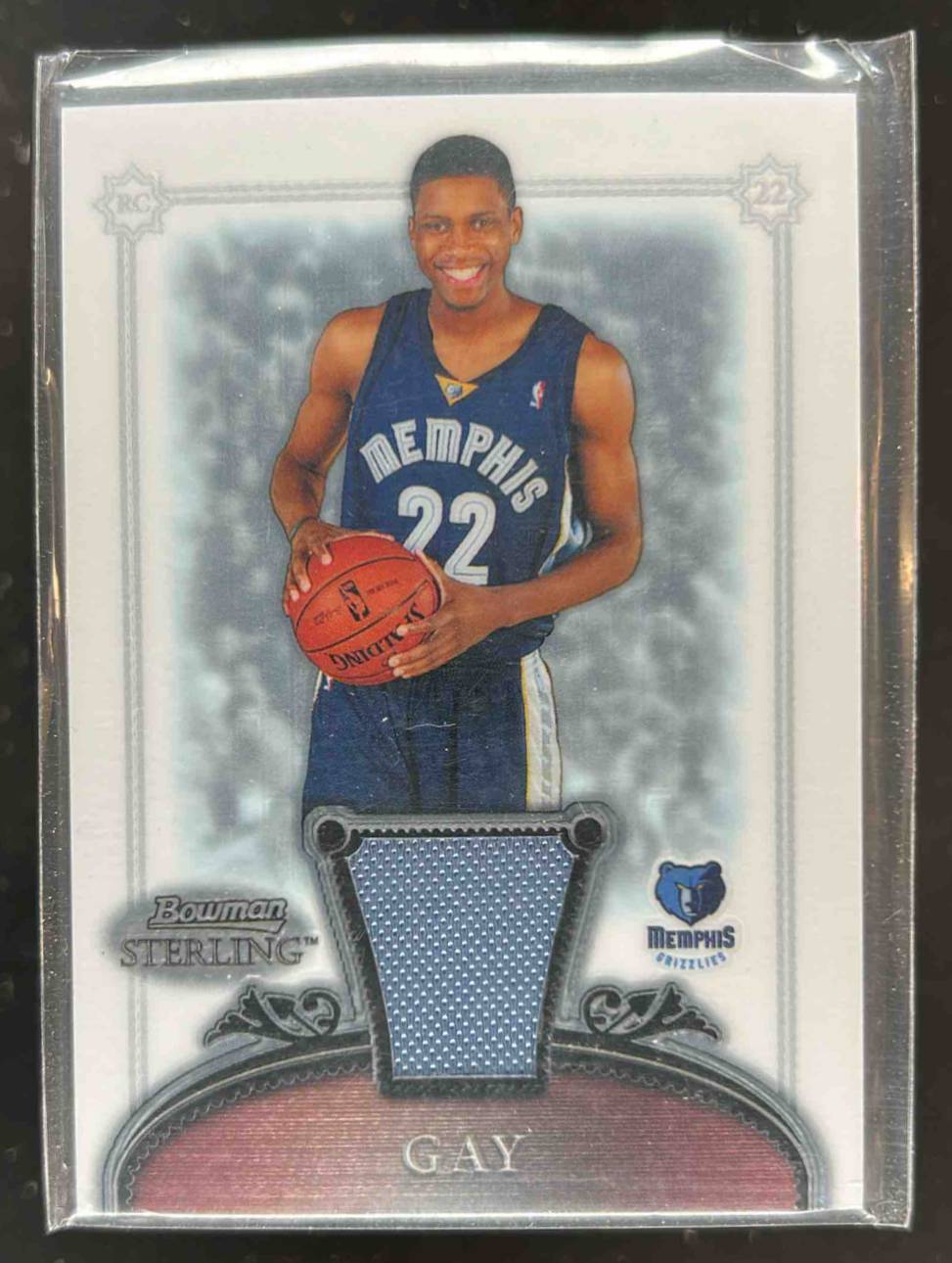 Card image for 2006-07 BOWMAN STERLING RUDY GAY #55 MEM RC ROOKIE MEMPHIS GRIZZLIES