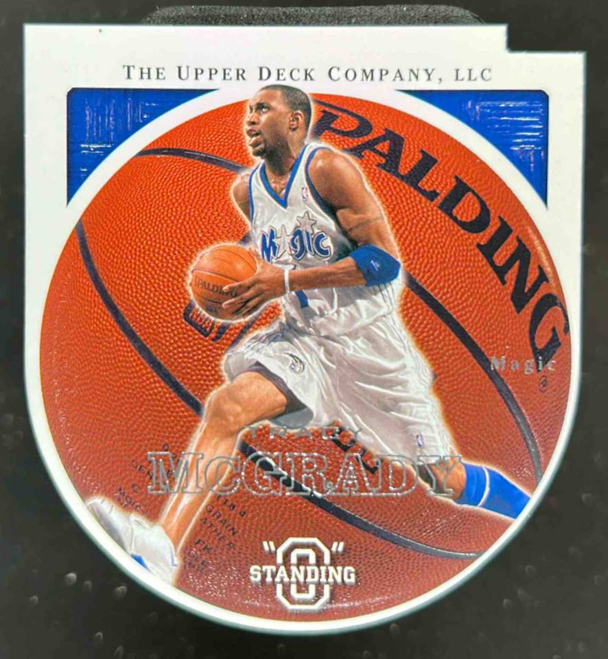 Card image for 2003-04 UPPER DECK STANDING O TRACY MCGRADY #57 DIE CUTS/EMBOSSED ORLANDO MAGIC