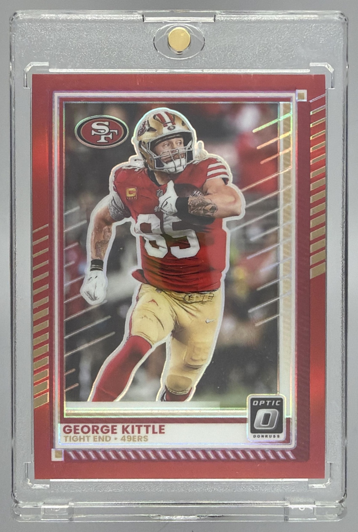 Card image for 2025 Panini Honors George Kittle Recollection Collection 2022 Origins #1 49ers