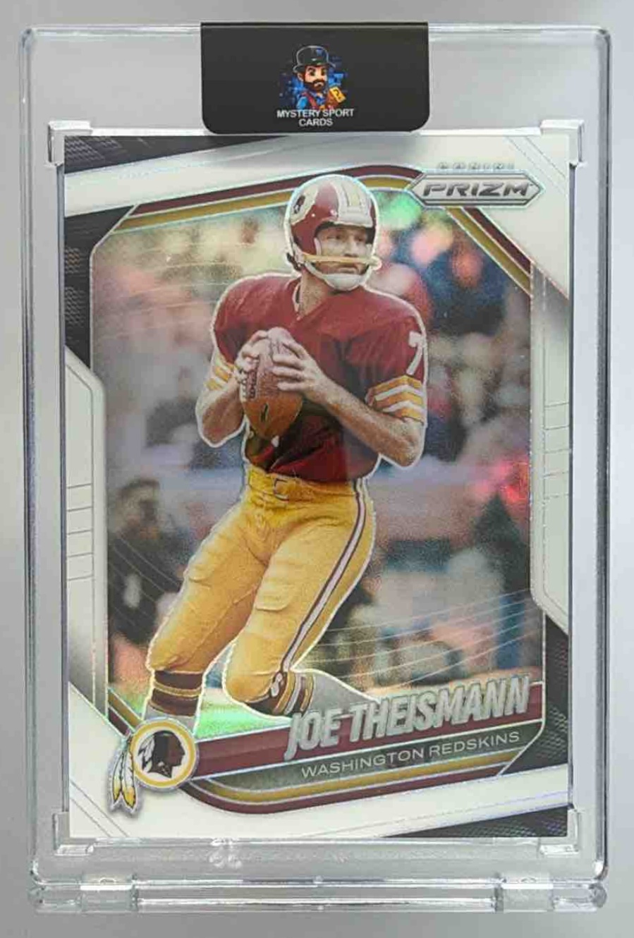 Card image for 2025 Panini Flawless Joe Theismann Game Used Memorabilia Silver /25 #6 MEM Redskins