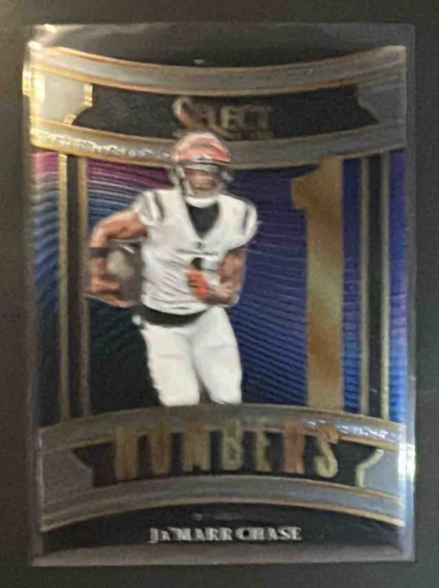 Card image for 2025 Panini Select Ja'Marr Chase #3 Numbers Bengals