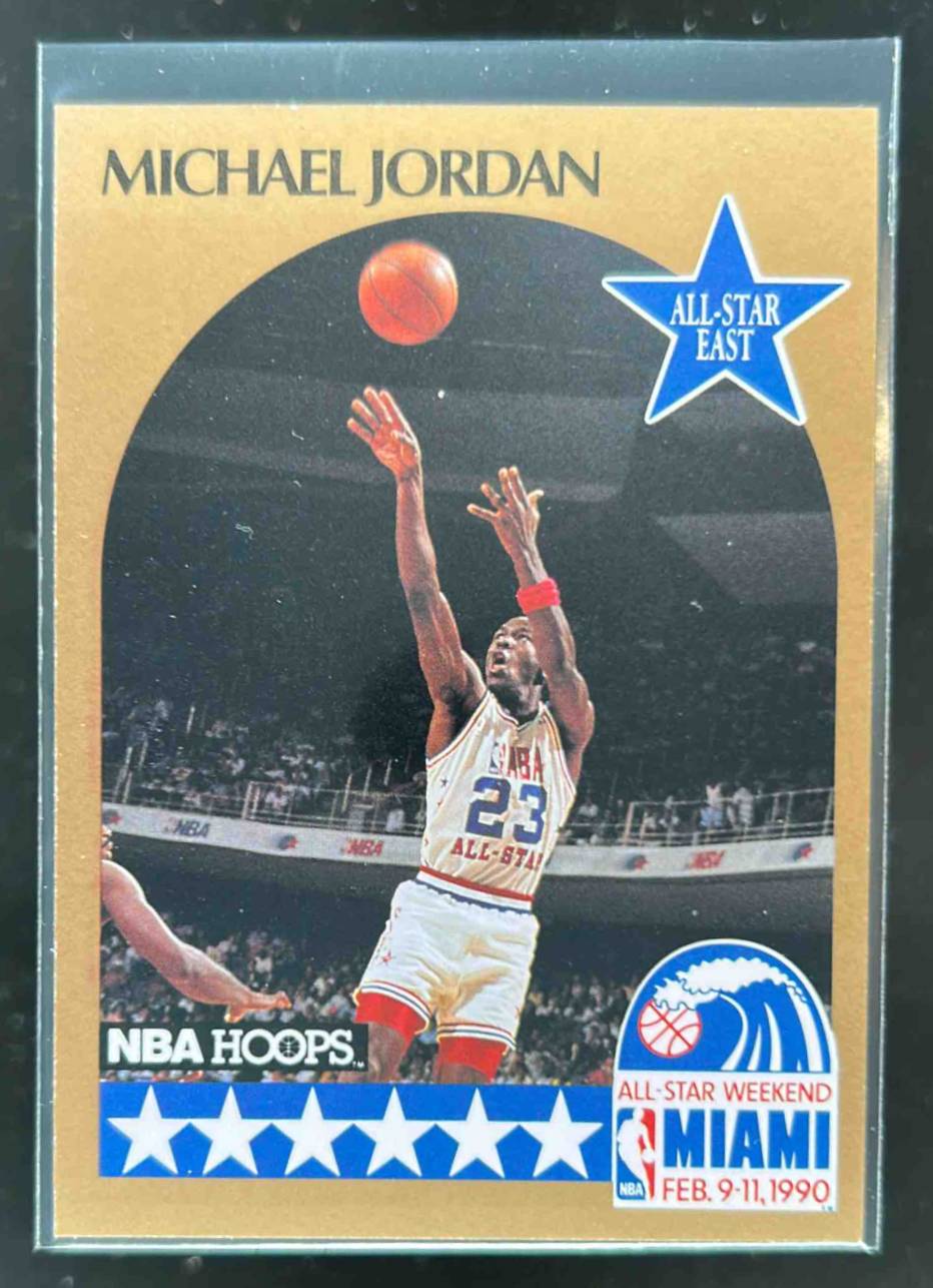 Card image for 1990-91 HOOPS MICHAEL JORDAN #5 CHICAGO BULLS