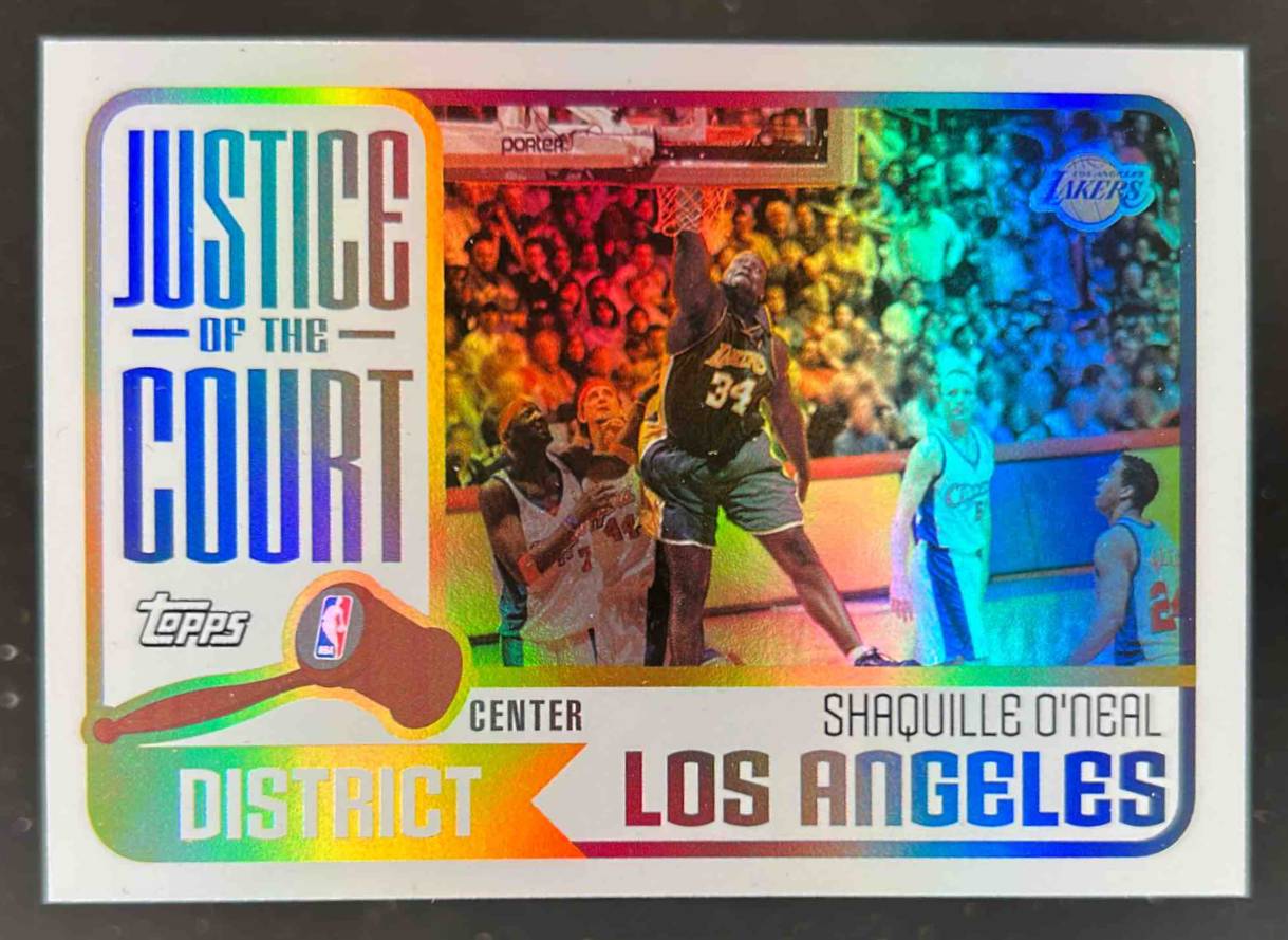 Card image for 2003-04 TOPPS SHAQUILLE O'NEAL JUSTICE OF THE COURT #JC-3 LOS ANGELES LAKERS
