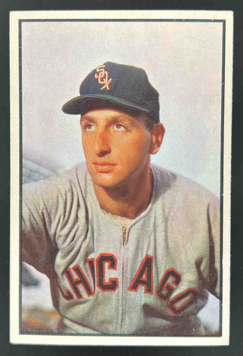 Card image for 1953 BOWMAN BASEBALL COLOR SAUL ROGOVIN #75 CHICAGO WHITE SOX