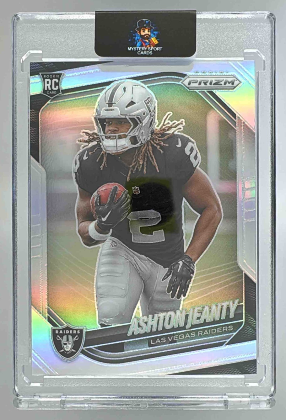 Card image for 2025 Panini Prizm Draft Picks Ashton Jeanty Silver #13 Broncos