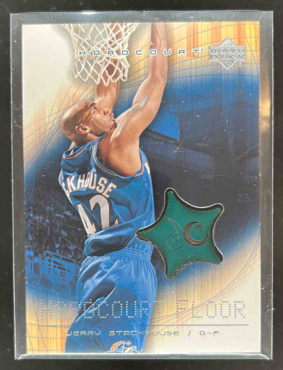 Card image for 2003-04 UPPER DECK HARDCOURT JERRY STACKHOUSE FLOOR #ST-F WASHINGTON WIZARDS