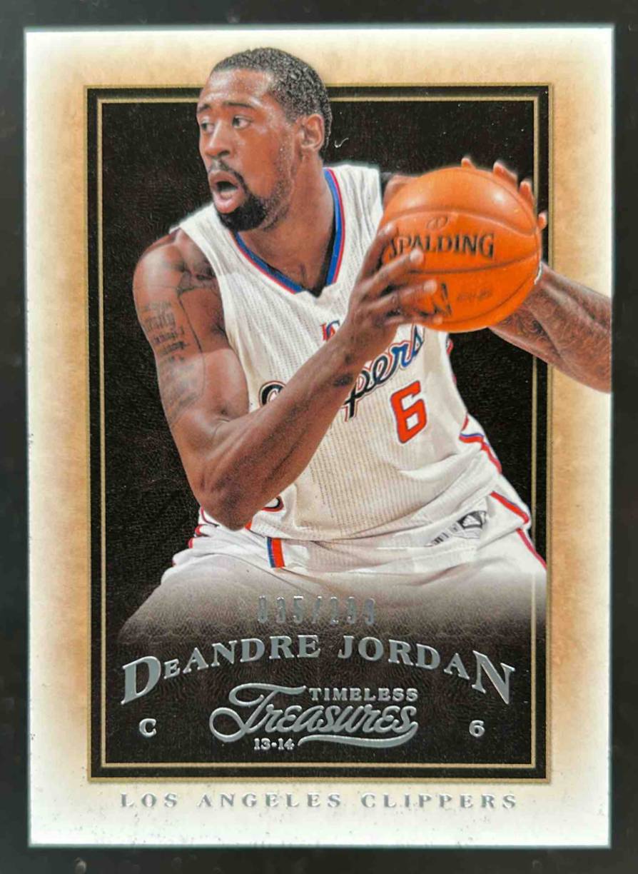 Card image for 2013-14 PANINI TIMELESS TREASURES DEANDRE JORDAN /299 #95 LOS ANGELES CLIPPERS