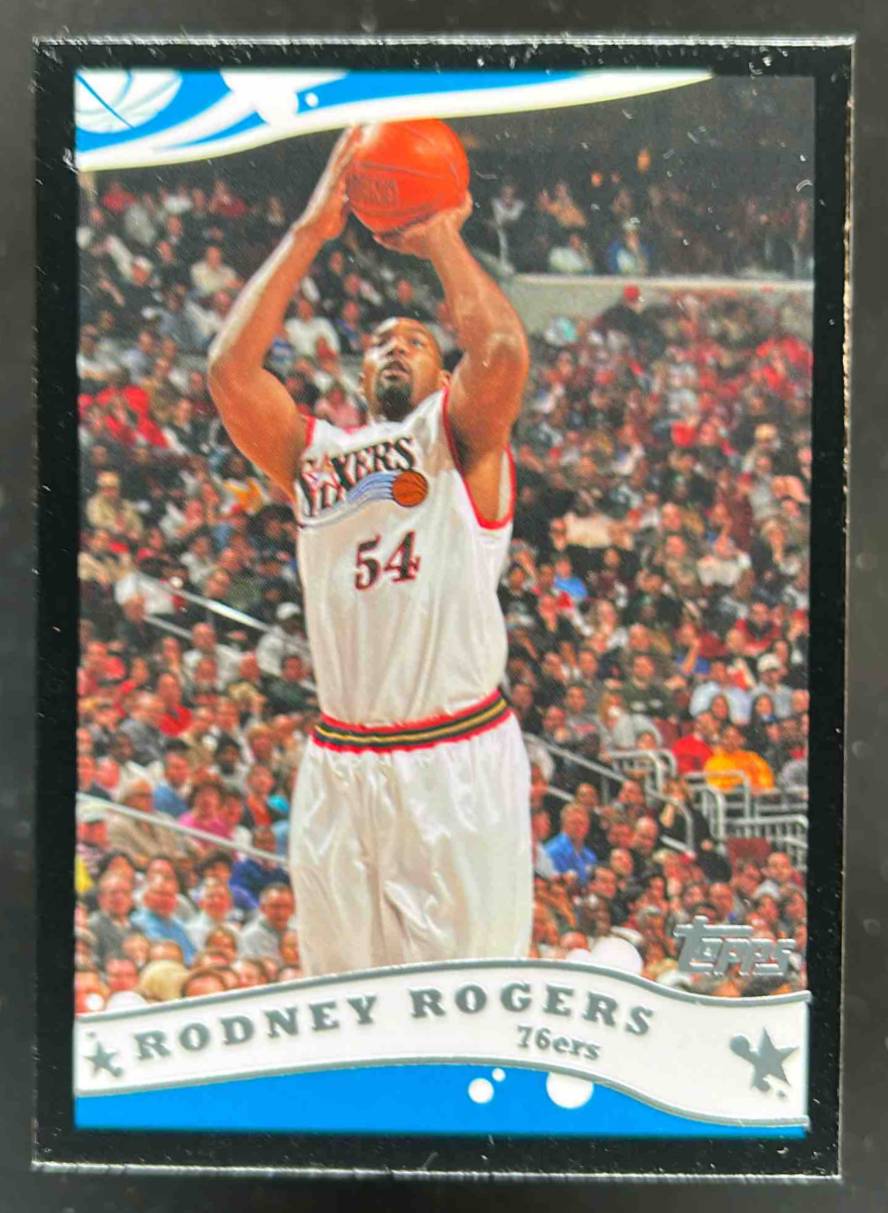 Card image for 2005-06 TOPPS RODNEY ROGERS BLACK /500 #146 PHILADELPHIA 76ERS