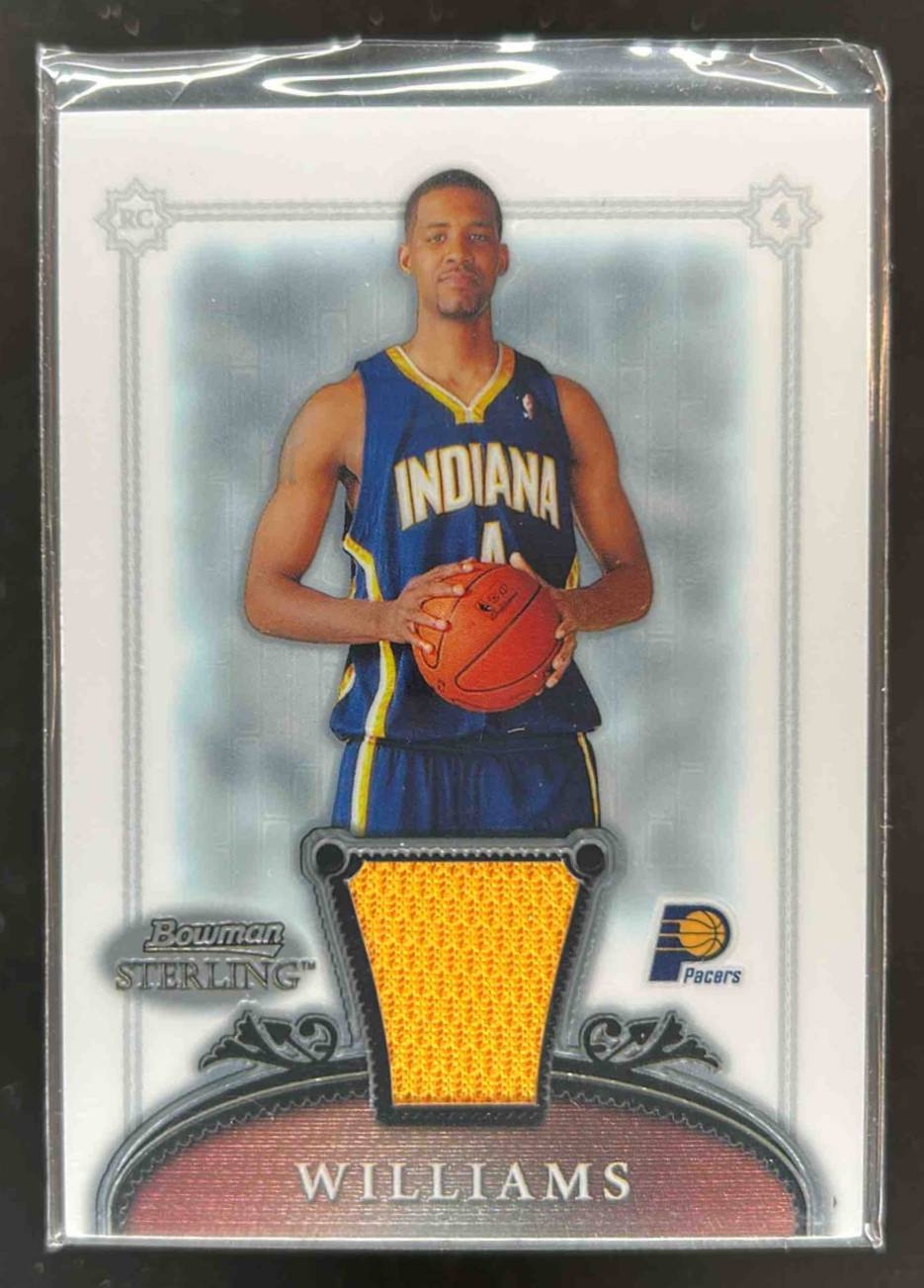 Card image for 2006-07 BOWMAN STERLING SHAWNE WILLIAMS #59 MEM RC ROOKIE INDIANA PACERS