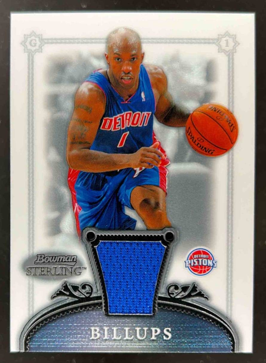Card image for 2006-07 BOWMAN STERLING CHAUNCEY BILLUPS #8 MEM DETROIT PISTONS
