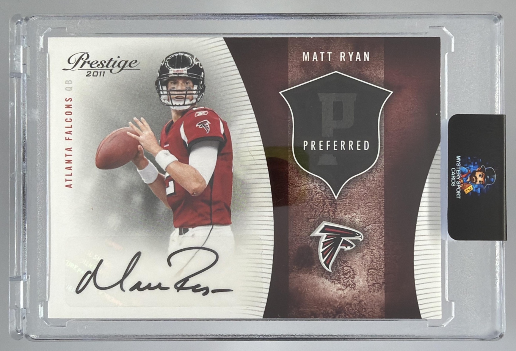 Card image for 2011 Panini Prestige Matt Ryan Preferred Signatures /5 #5 Auto Falcons