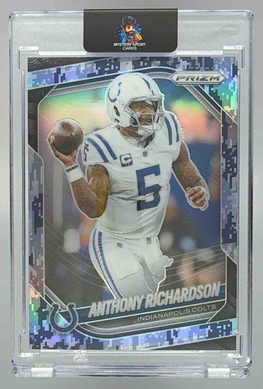 Card image for 2025 Panini Prizm Anthony Richardson Navy Camo /25 #193 Colts
