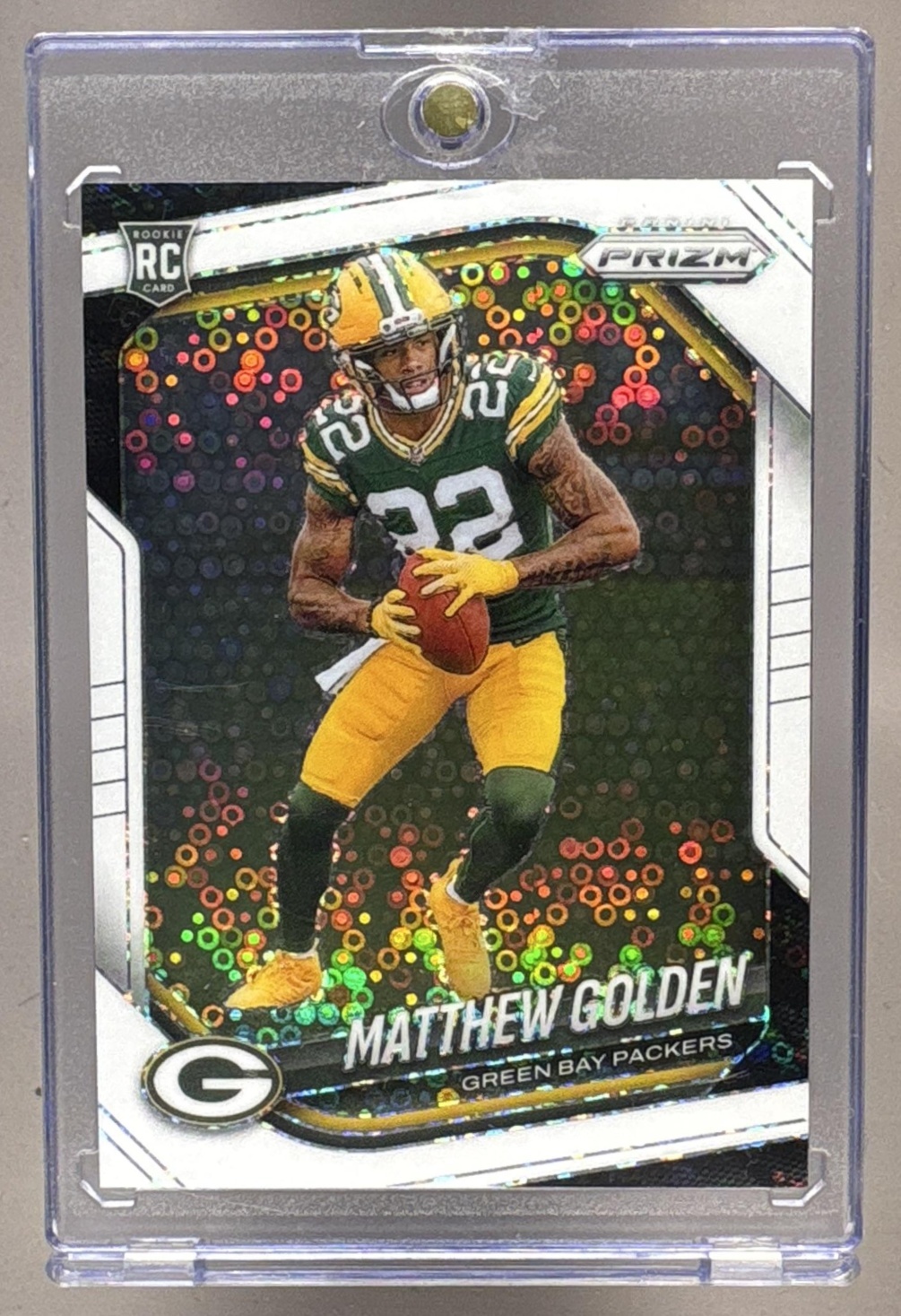2025 PANINI PRIZM MATTHEW GOLDEN #326 WHITE DISCO RC PACKERS