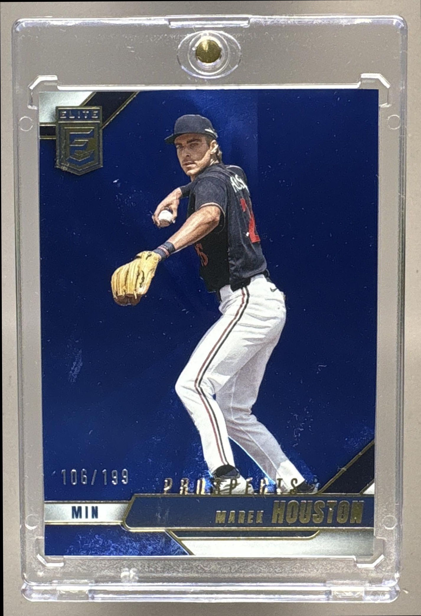 2026 PANINI DONRUSS ELITE MAREK HOUSTON #113 PROSPECTS BLUE 106/199 RC TWINS