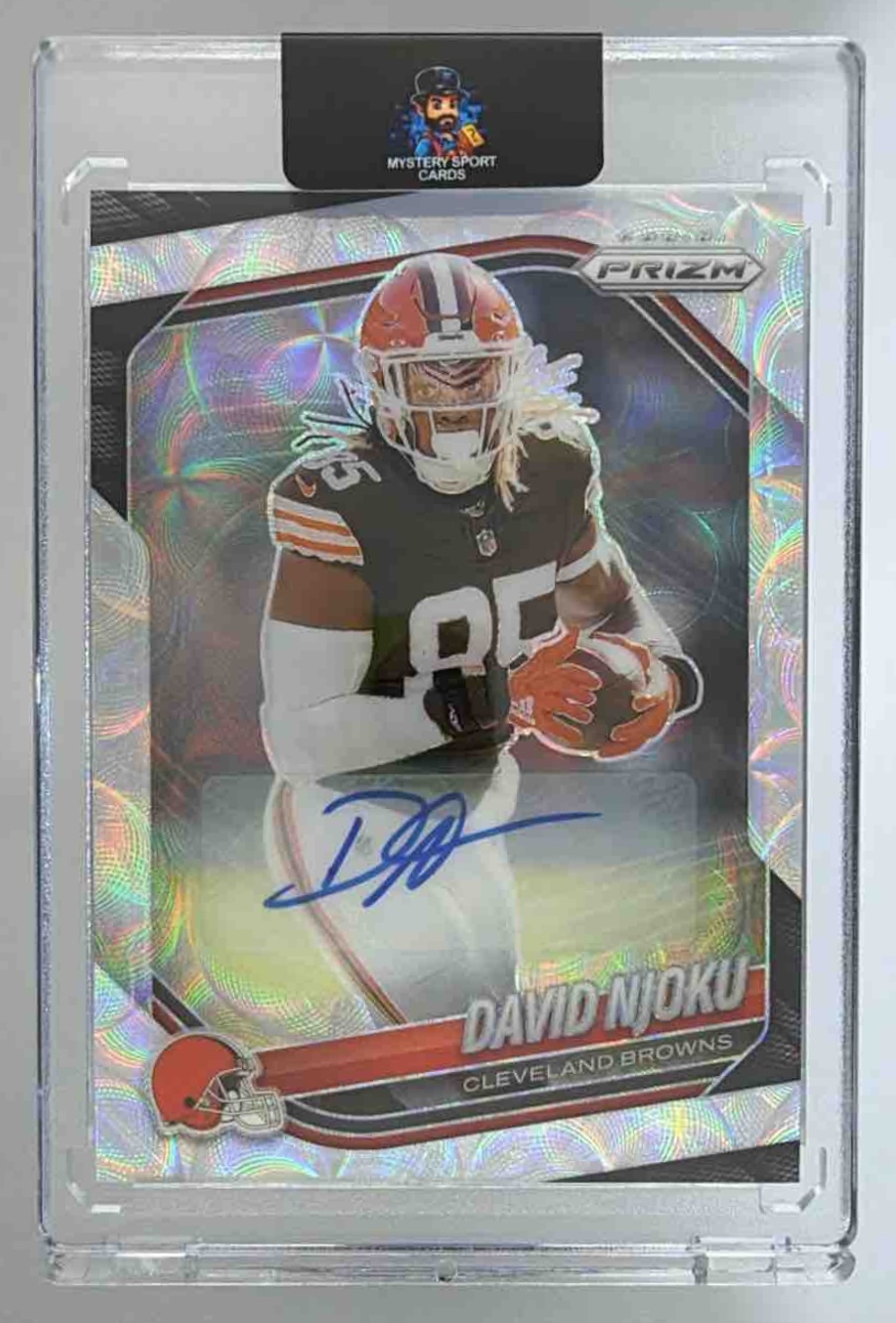 Card image for 2025 Panini Football Prizm David Njoku Choice Auto /100 #155 Cleveland Browns