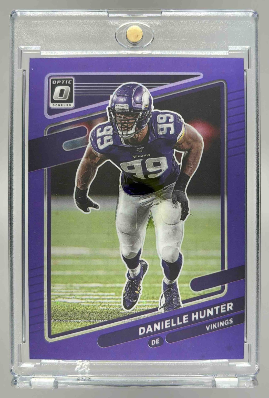 Card image for 2021 Panini Donruss Optic Danielle Hunter Purple Stars /15 #99 Vikings