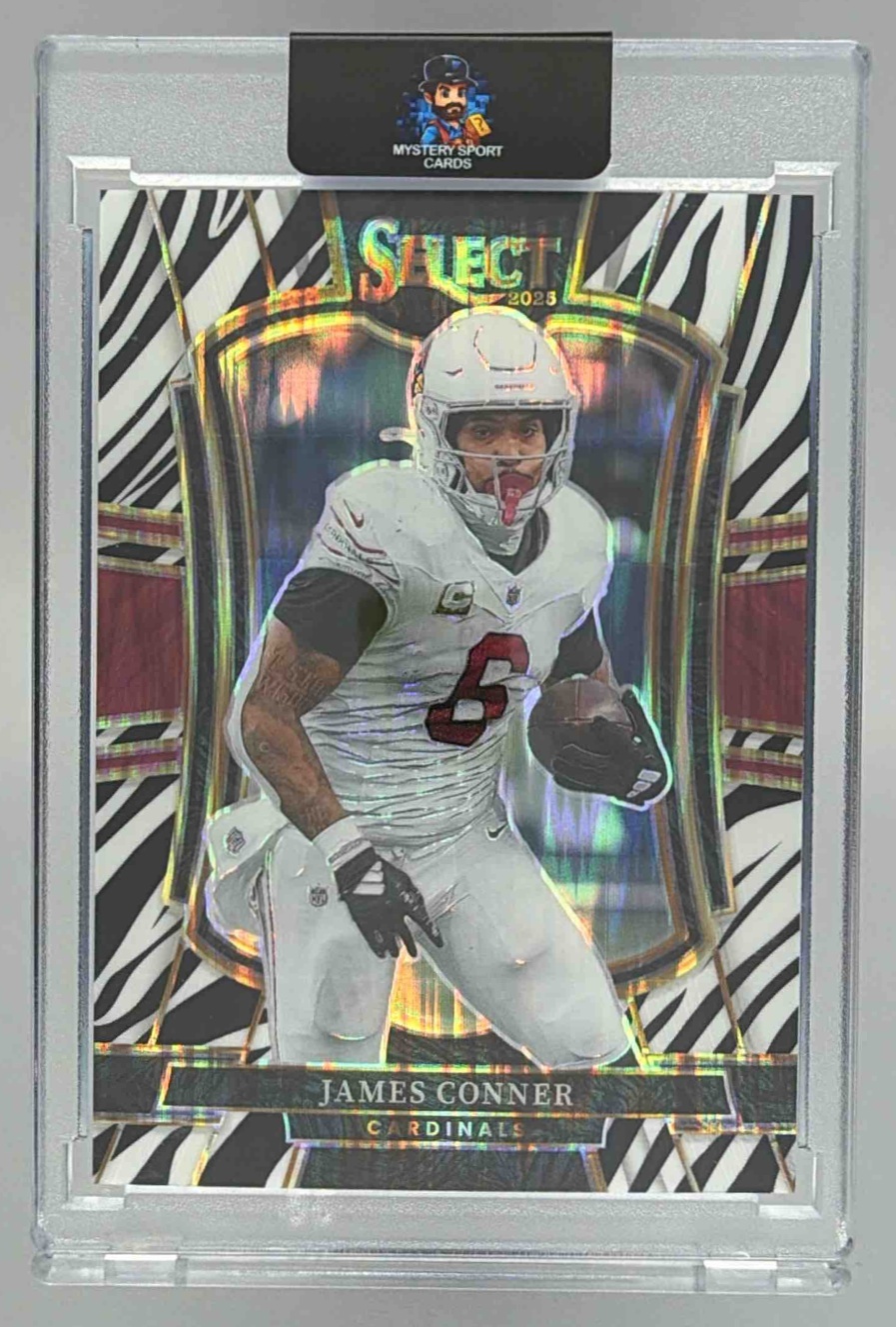 Card image for 2025 Panini Football Select James Conner Premier Level #123 Arizona Cardinals
