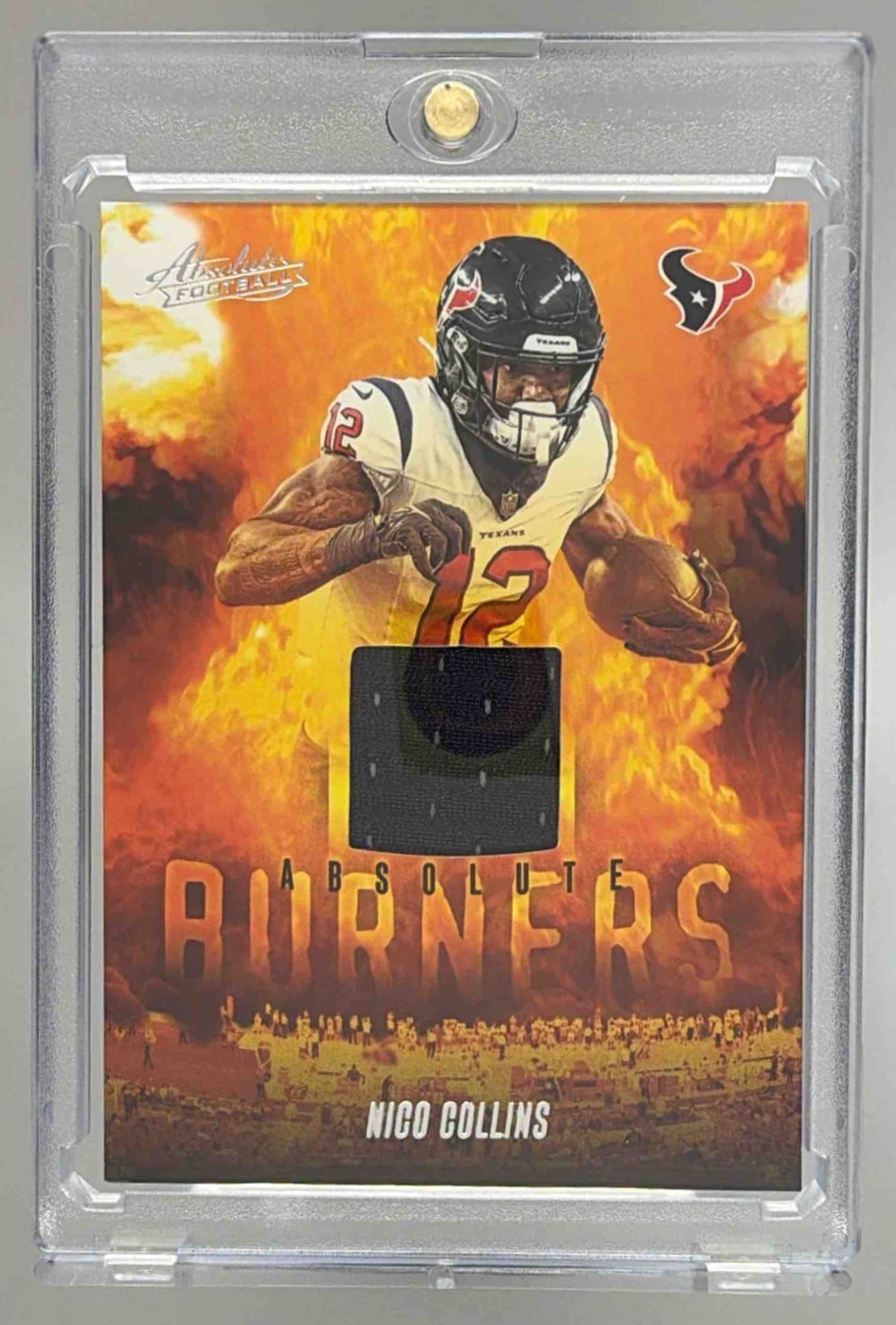 Card image for 2025 Panini Football Absolute Nico Collins Burners #ABU-NCO MEM Houston Texans