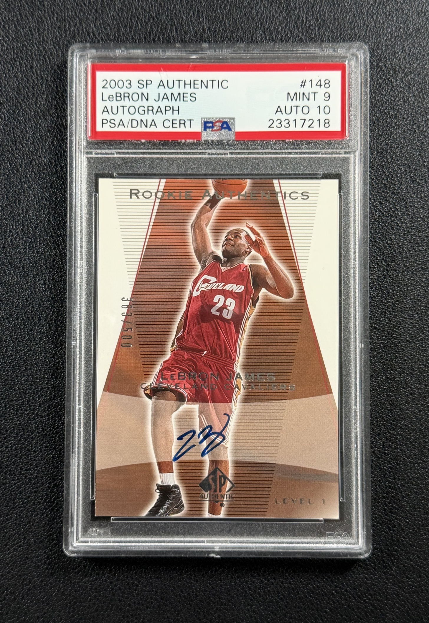 LeBron James 2003 SP Authentic #148 Rookie Authentics Autographs