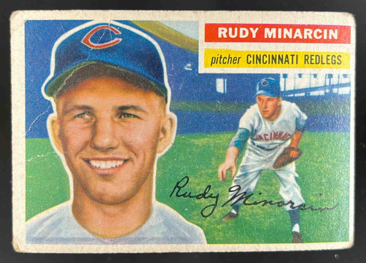 Card image for 1956 TOPPS BASEBALL RUDY MINARCIN #36A