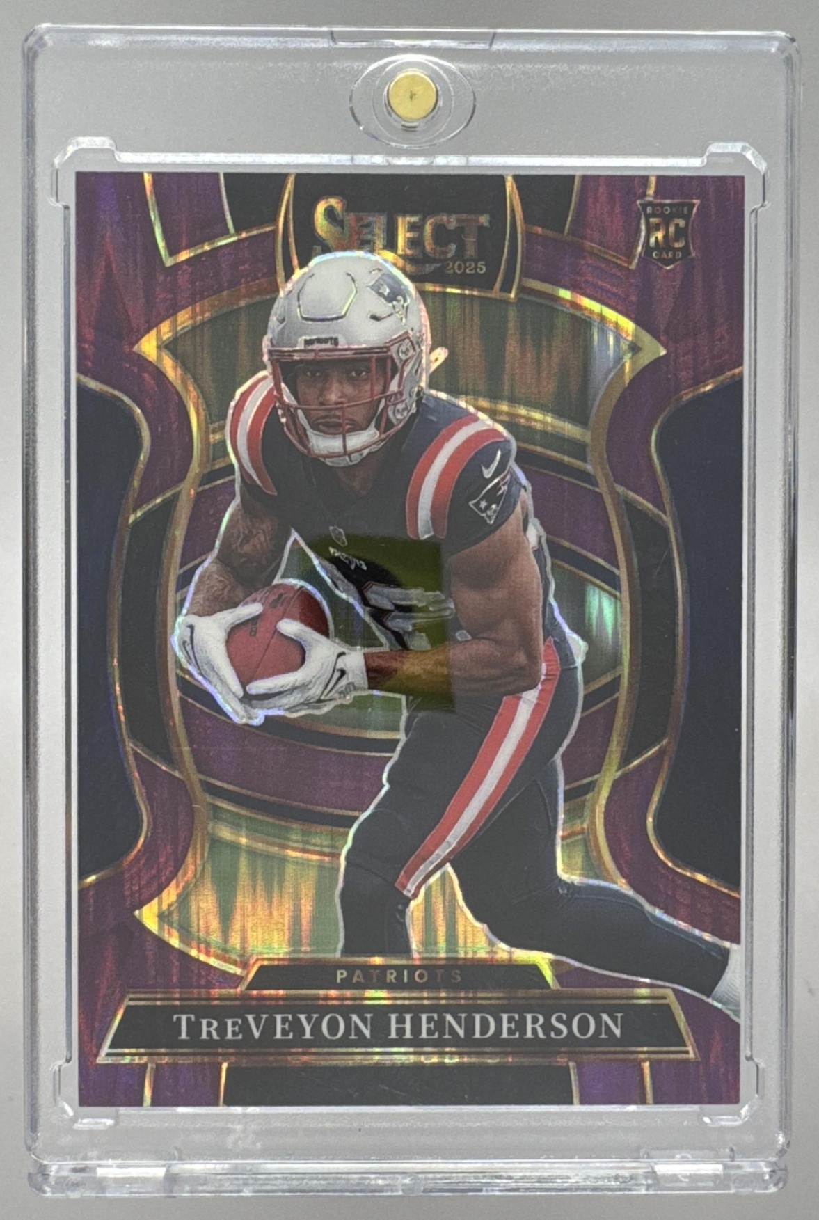 Card image for 2025 Panini Select TreVeyon Henderson Concourse #78 RC Patriots