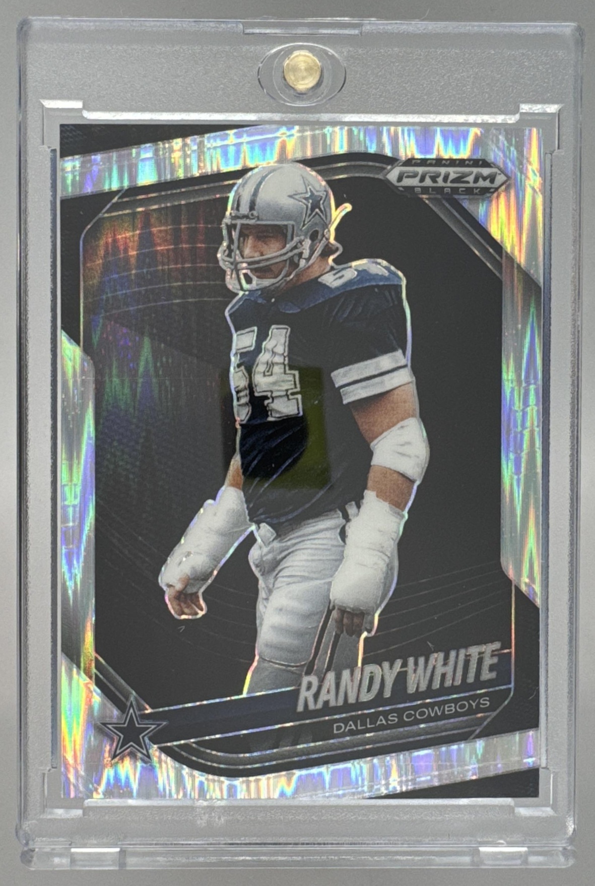 Card image for 2025 Panini Football Prizm Black Randy White Skewed /249 #43 Dallas Cowboys