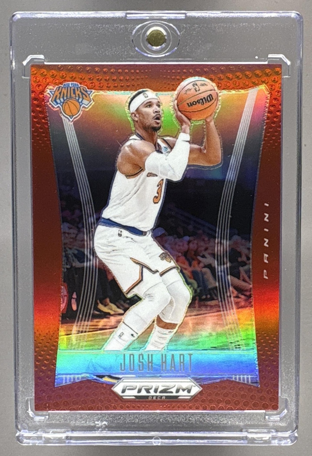 2023-24 PANINI PRIZM DECA JOSH HART #200 RED 138/199 KNICKS