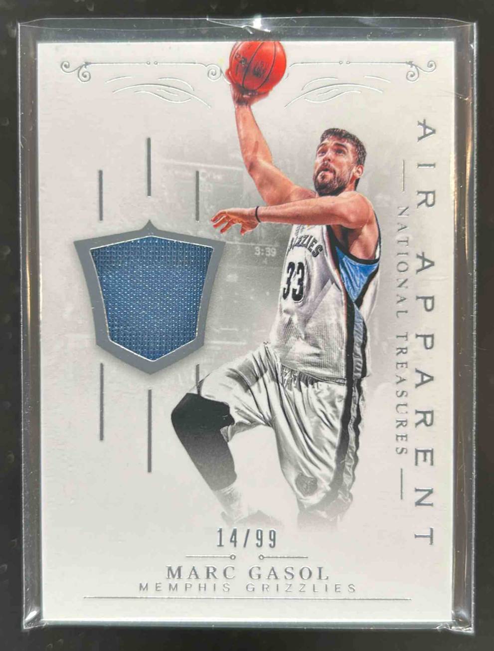 Card image for 2013-14 Panini National Treasures Marc Gasol Air Apparent Materials 14 /99 #1