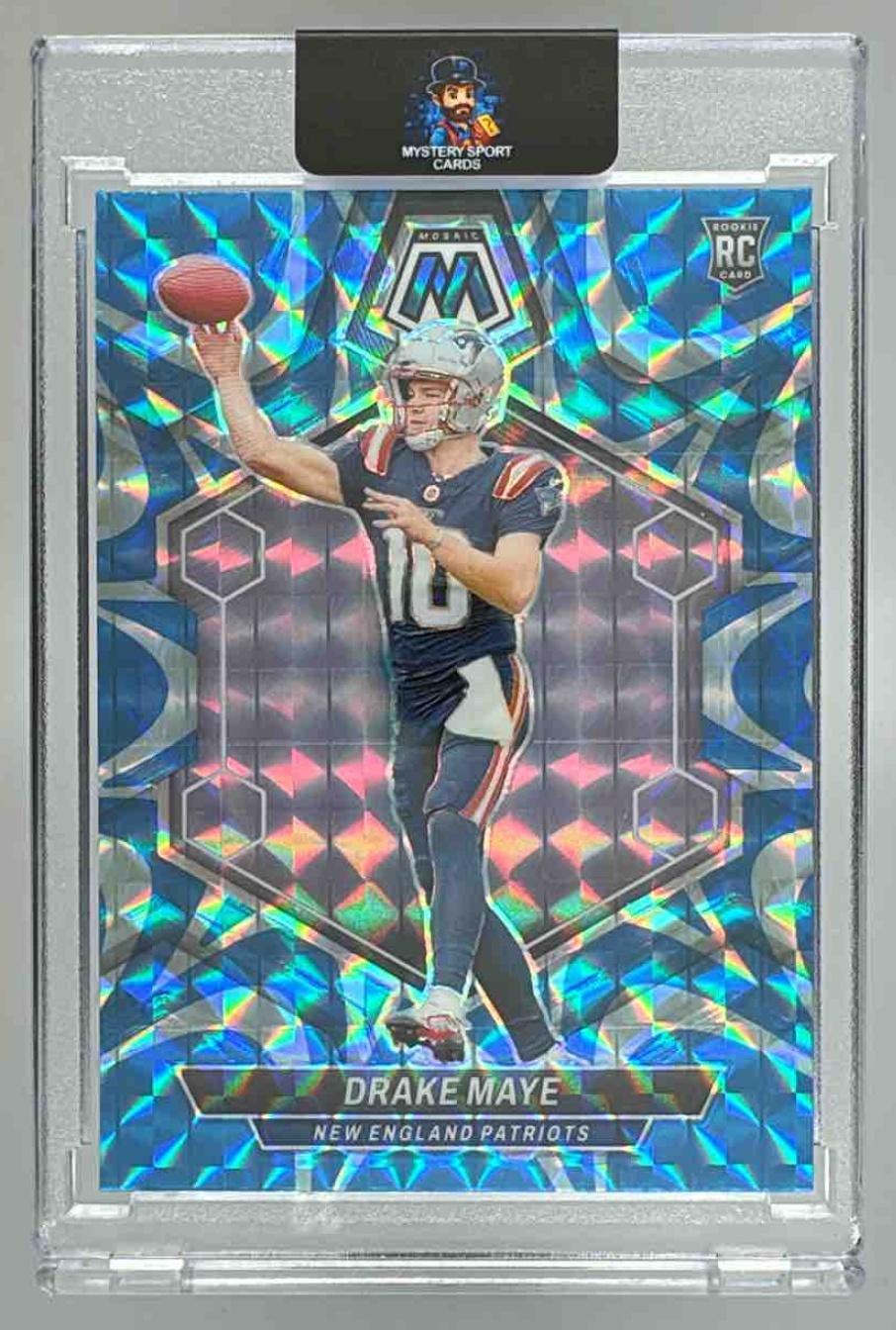 Card image for 2024 Panini Football Mosaic Drake Maye #303 RC New England Patriots