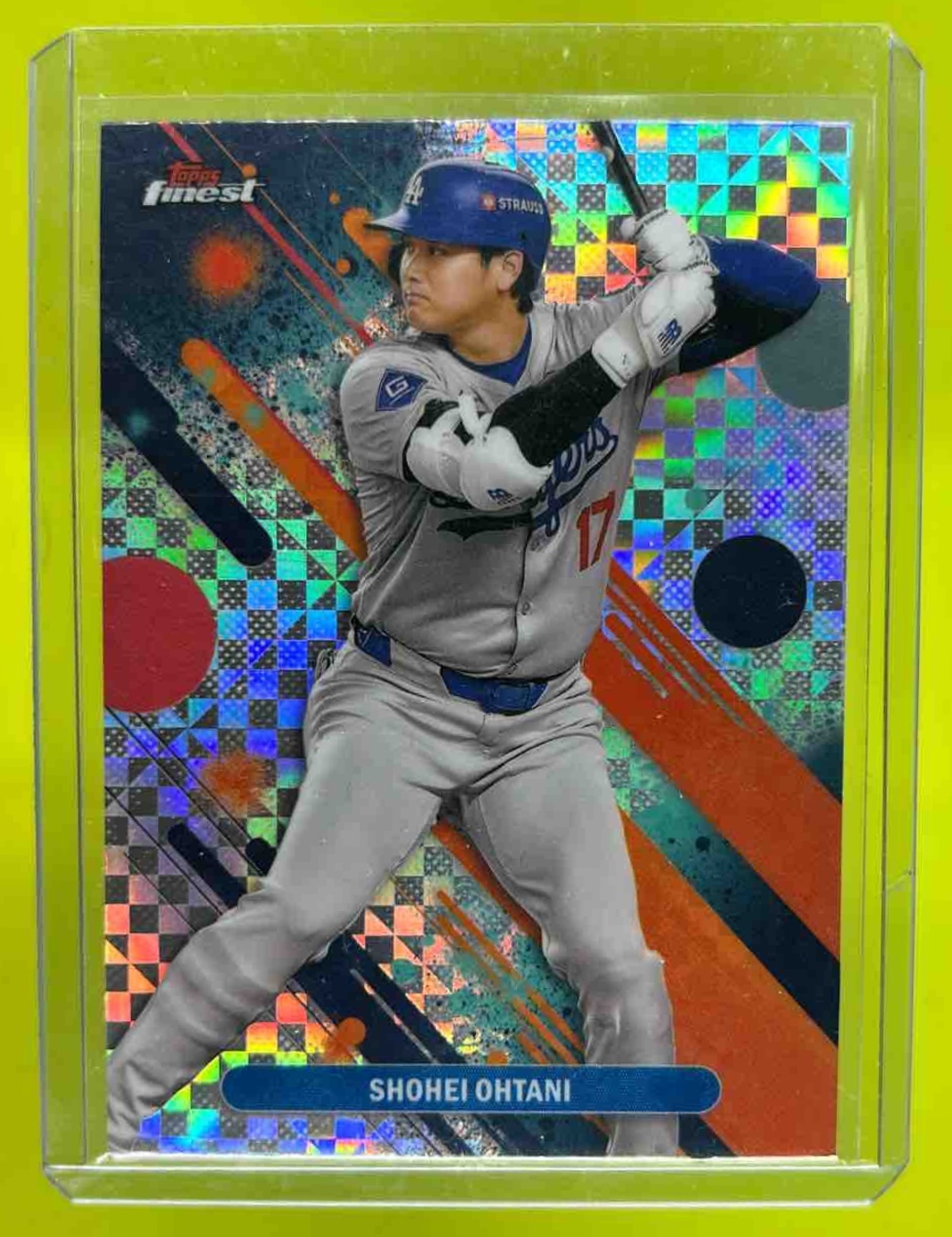 Shohei Ohtani 2025 Topps Baseball Finest Common X-Fractor Los Angeles Dodgers
