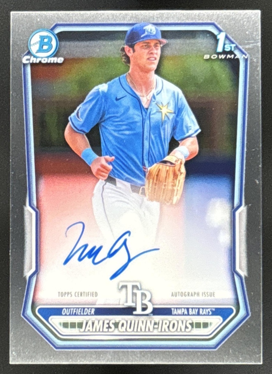 Card image for James Quinn-Irons 2026 Bowman Chrome Prospect Auto Tampa Bay Rays