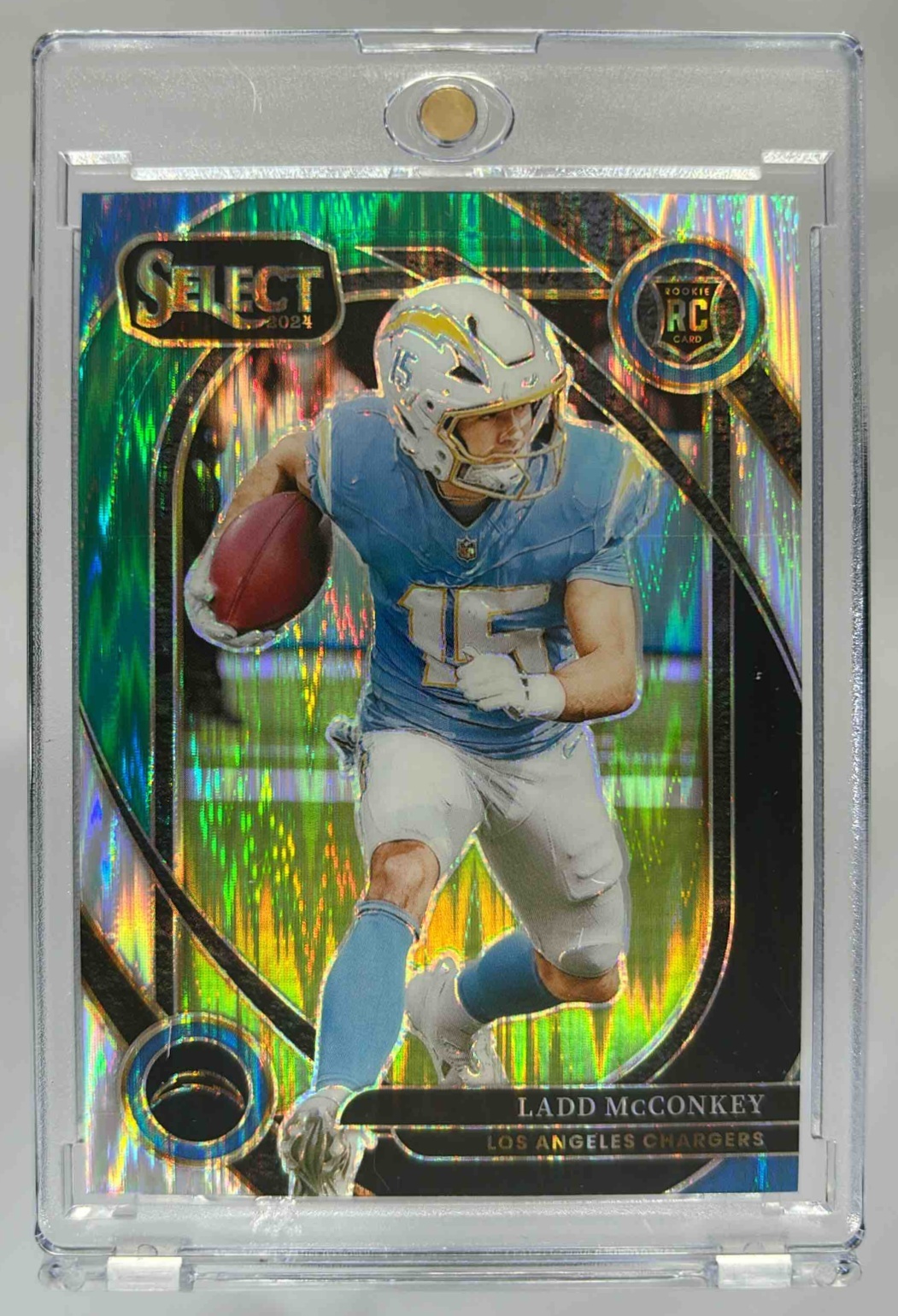 Card image for 2024 Panini Football Select Ladd McConkey Club #268 RC Los Angeles Chargers
