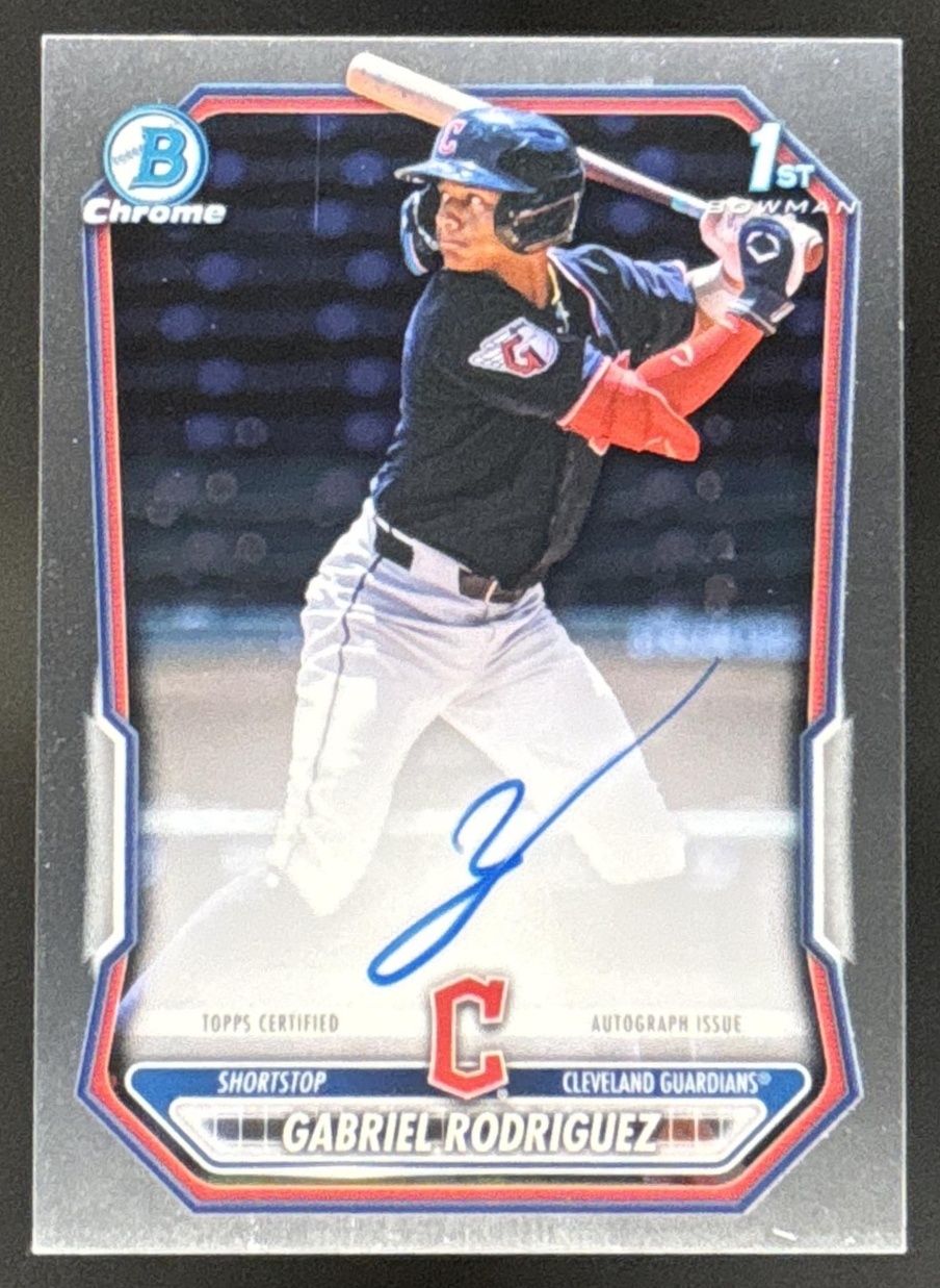 Card image for Gabriel Rodriguez 2026 Bowman Chrome Prospect Auto Cleveland Guardians